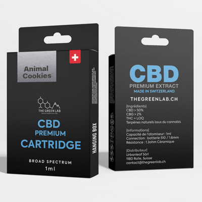 Cartouche CBD 1ml Broad Spectrum pour vape – The Green Lab