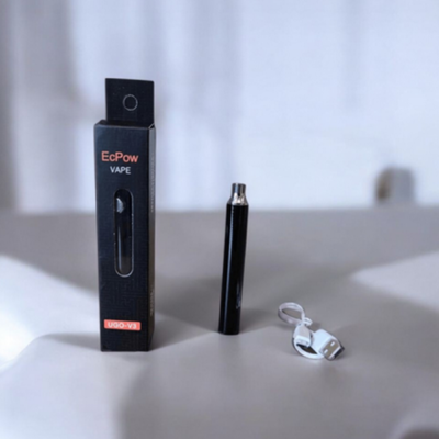 Batterie noire pour cartouche CBD 900 mAh compatible vape