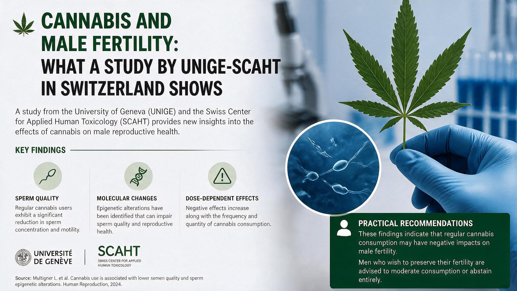 Article Scientifique Cannabis Fertilité Masculine Étude UNIGE-SCAHT - The Green Lab