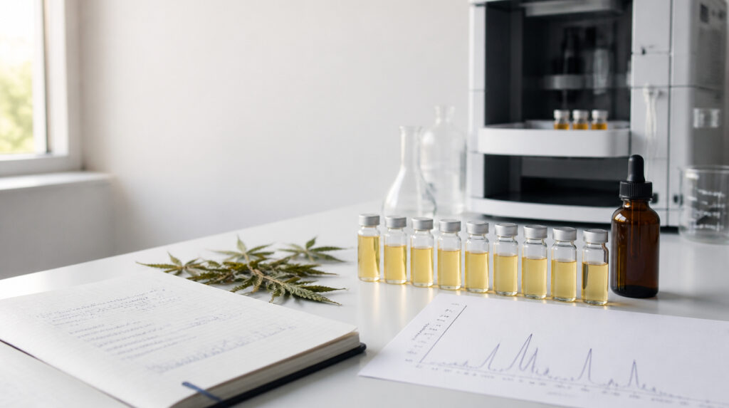Article scientifique Recherche CBD 2026 TheGreenLab - littérature scientifique cannabidiol, publications PubMed, revue Pharmaceuticals - The Green Lab